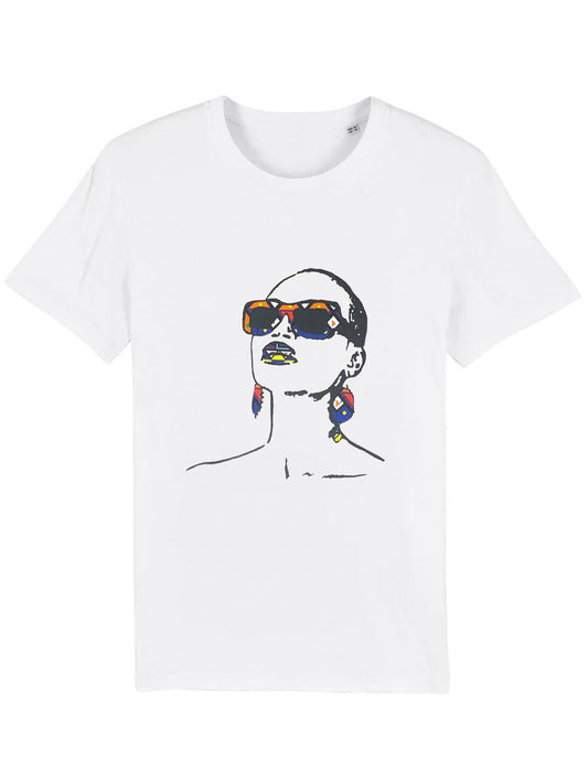 Organic fashion style unique Ring-spun combed cotton T-shirt