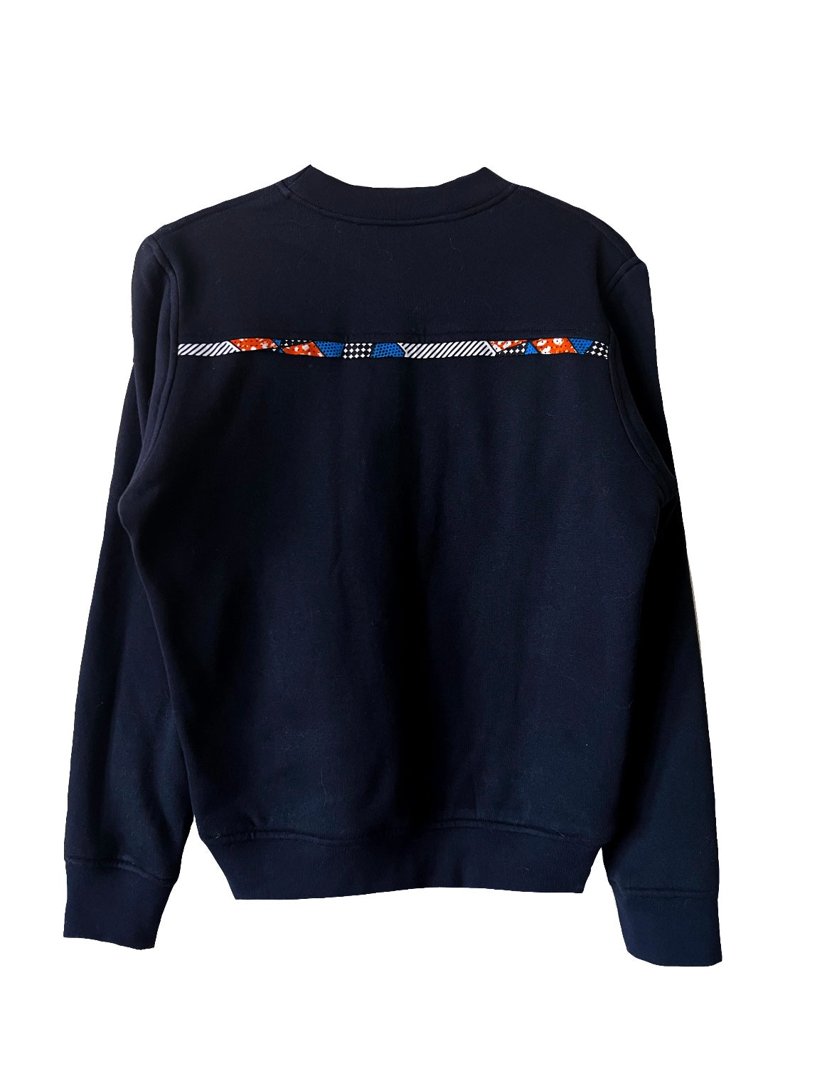 Women's Black & Blue orange cropped women’s Sweatshirt