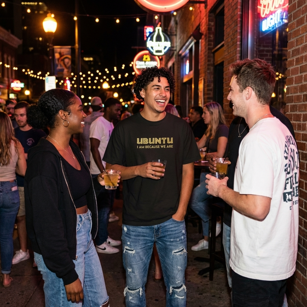 Ubuntu - I am because we are Adult Unisex Cotton T-shirt