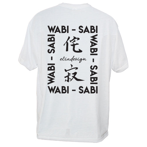 Loose Fit Unisex Wabi Sabi Back Print Cotton T-shirt