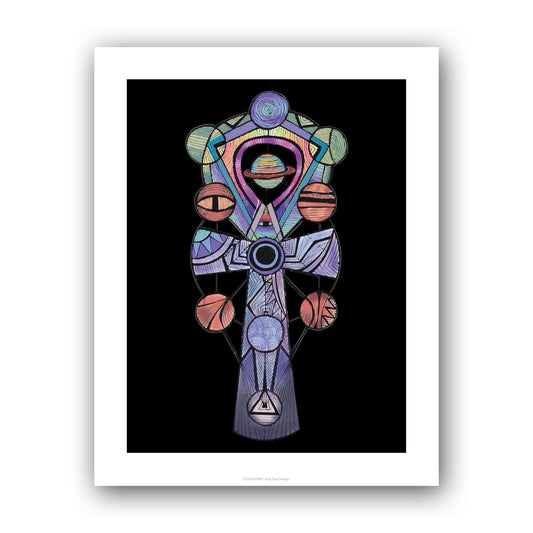 Ankh Digital Print on White Board