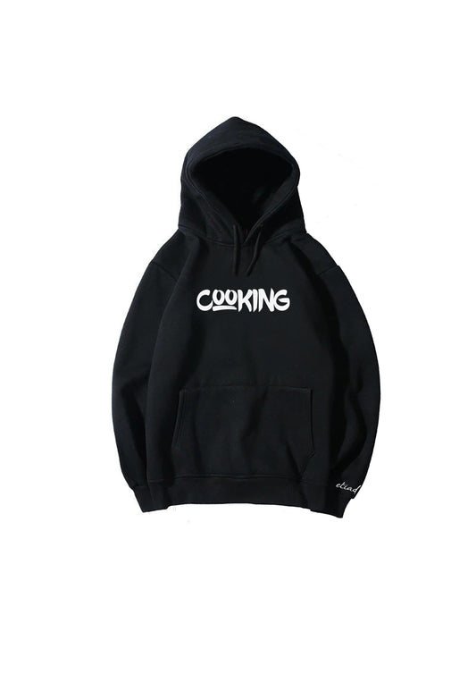 Cooking - Black Pullover Hoodie