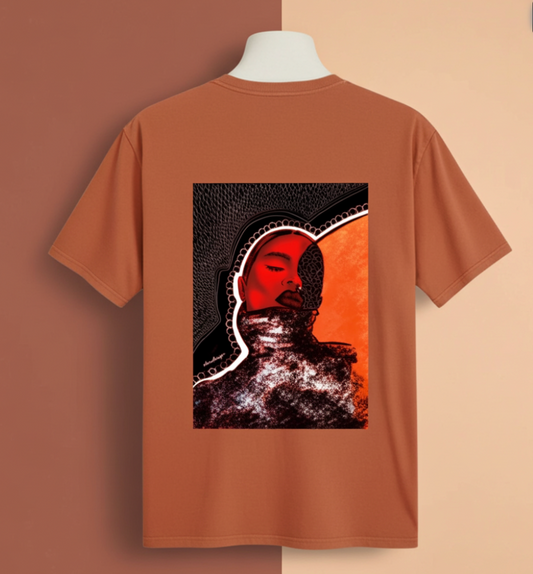 Drop shoulder organic cotton Adult unisex T-shirt