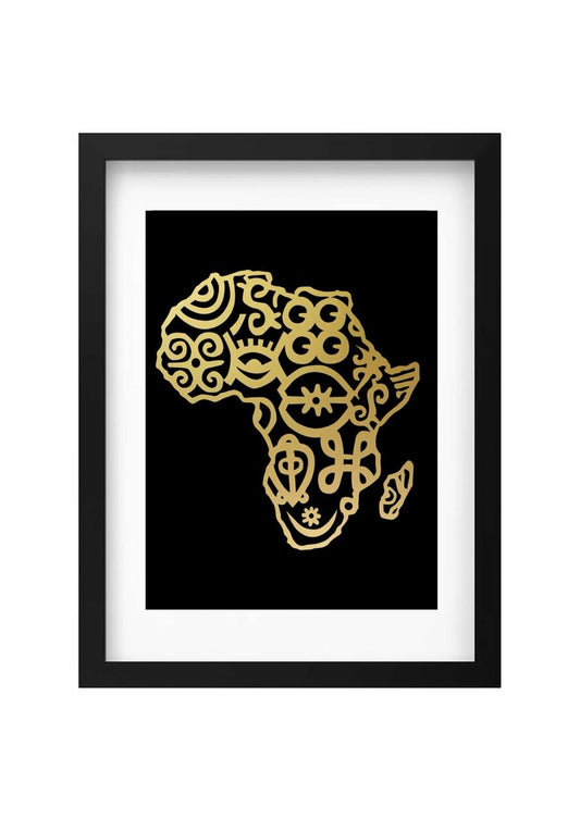 Adinkra White board digital art print