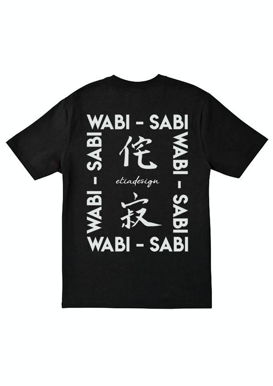 Wabi - Sabi Artwork Cotton Wide Fit T-shirts