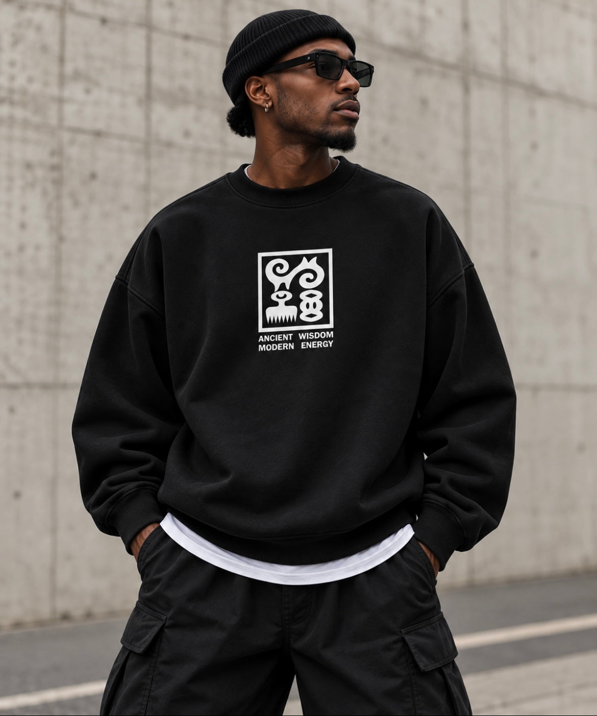 Ancient Wisdom | ModernEnergy| Classic Style Print| Adult size | Made in UK | Etia Design | Long sleeve