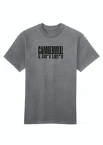 A sport grey Camberwell cotton T-shirt with the brand name printed in black text on the front.