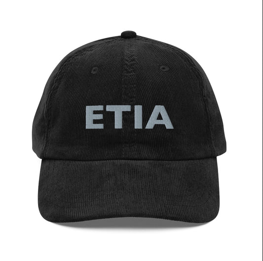 Vintage corduroy Etia Embroidered cap