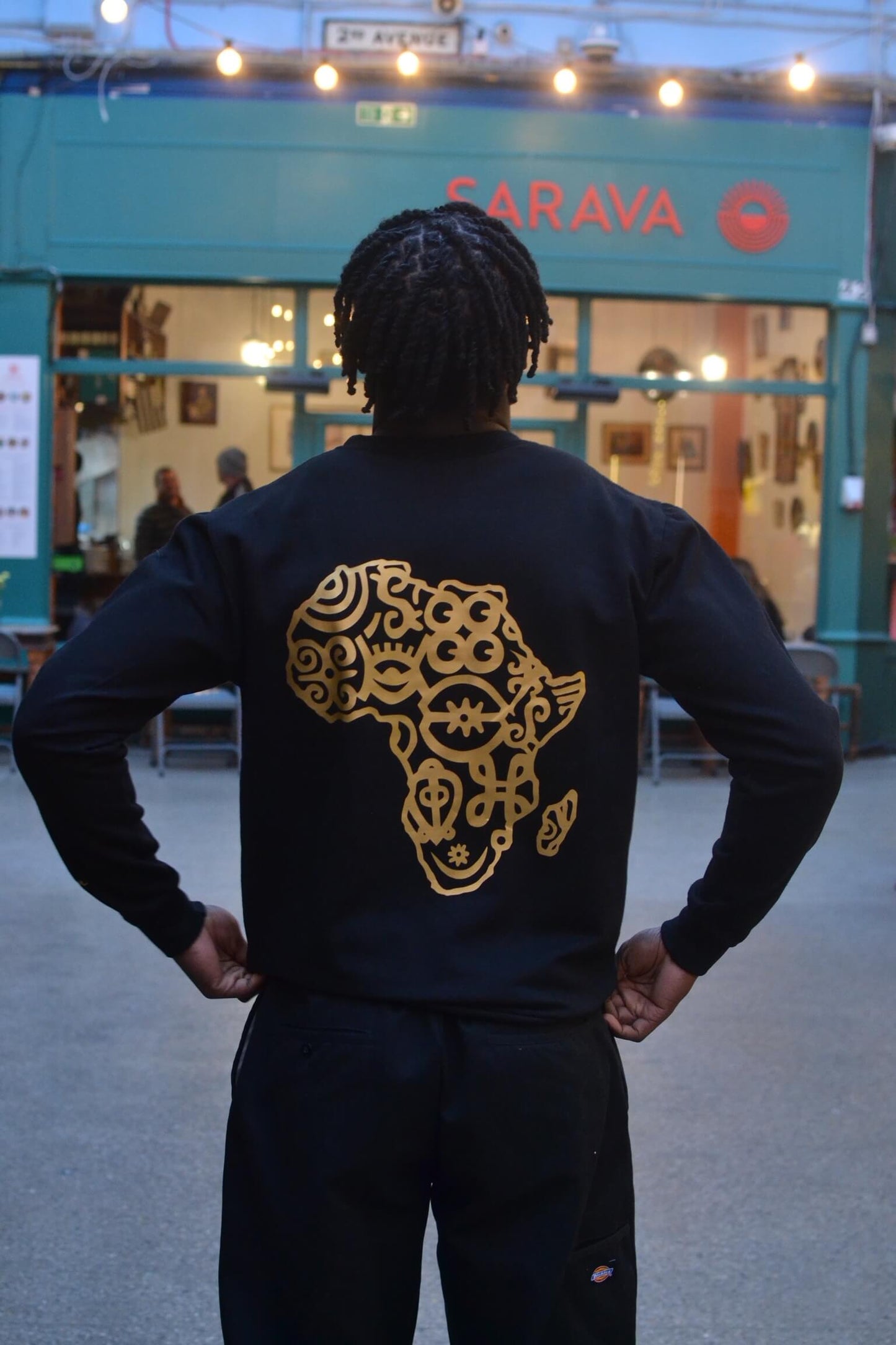 Adinkra Symbols Gold Adult Sweatshirt