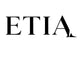 Black 'ETIA' text on a white background