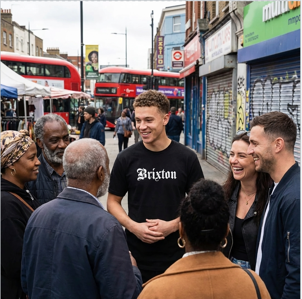 Brixton Print streetwear quality premium heavyweight Adult unisex cotton T-shirt