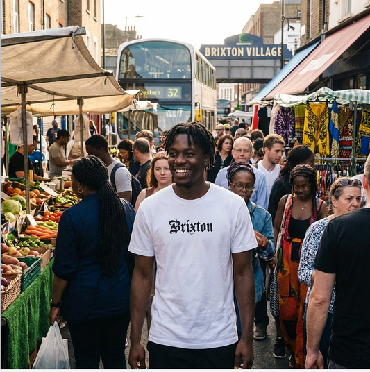 Brixton Print streetwear quality premium heavyweight Adult unisex cotton T-shirt