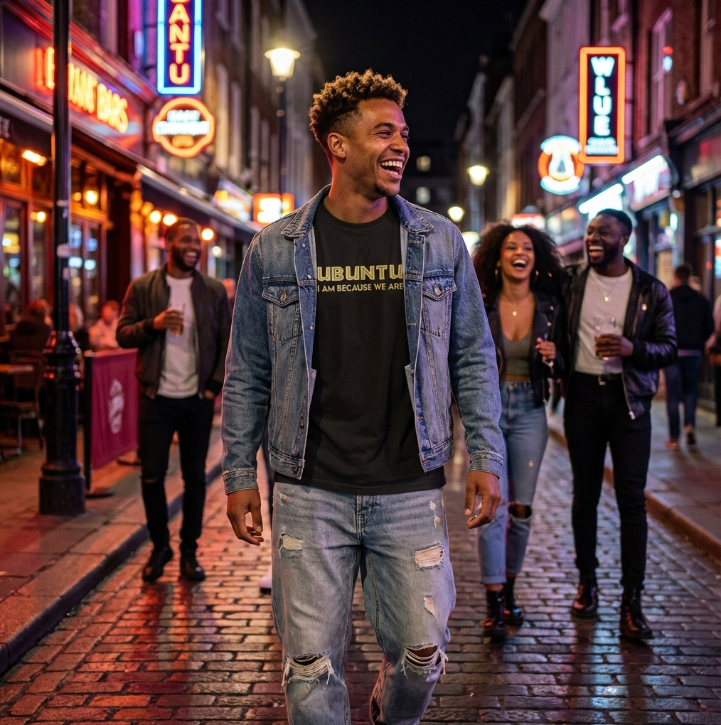 Ubuntu - I am because we are Adult Unisex Cotton T-shirt