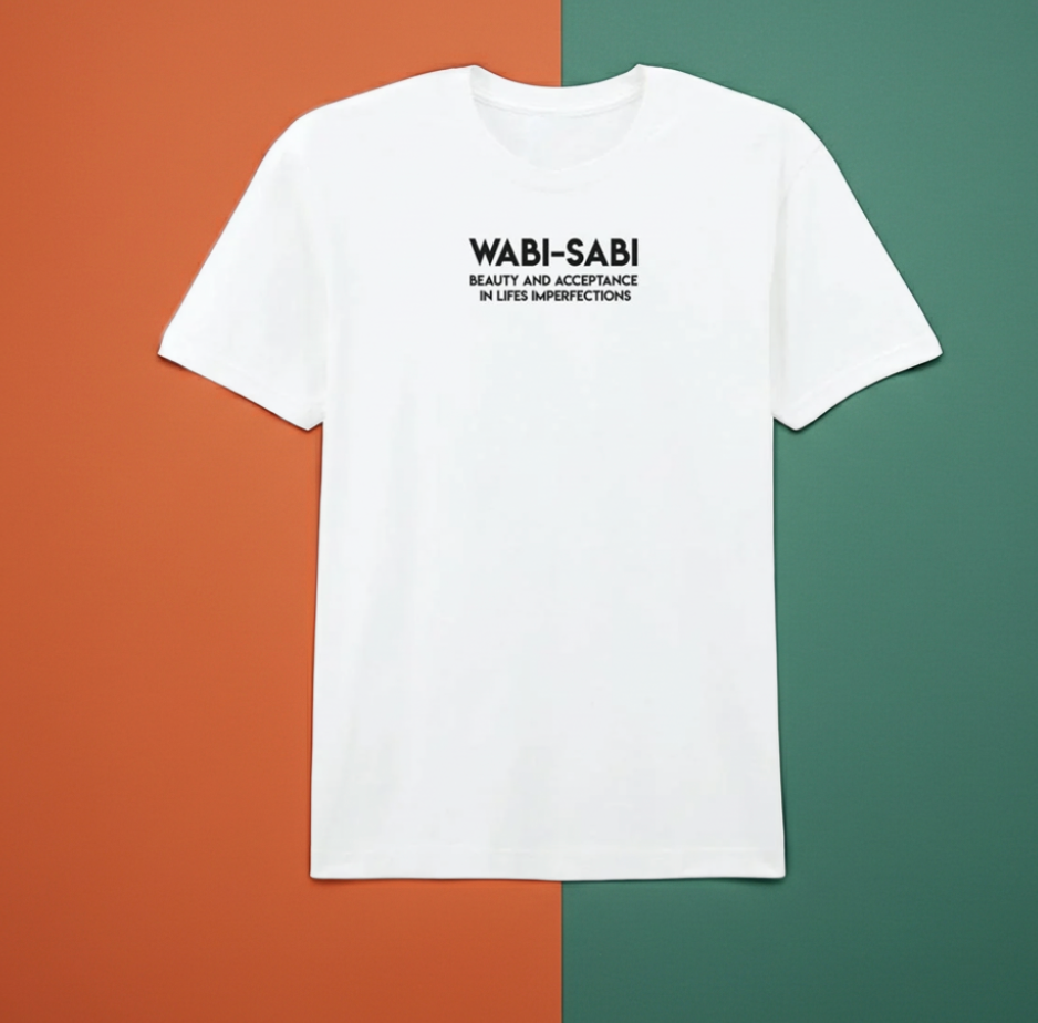 Wabi Sabi Graphic T-Shirt – Premium Cotton Wide Loose Fit Unisex Tee