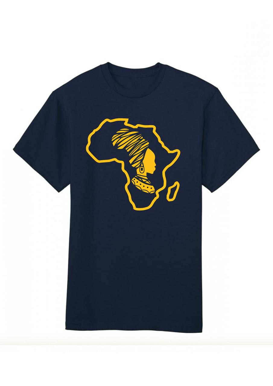 Mama Africa Graphic T-Shirt – Soft Cotton Wide Fit Adult Unisex Tee