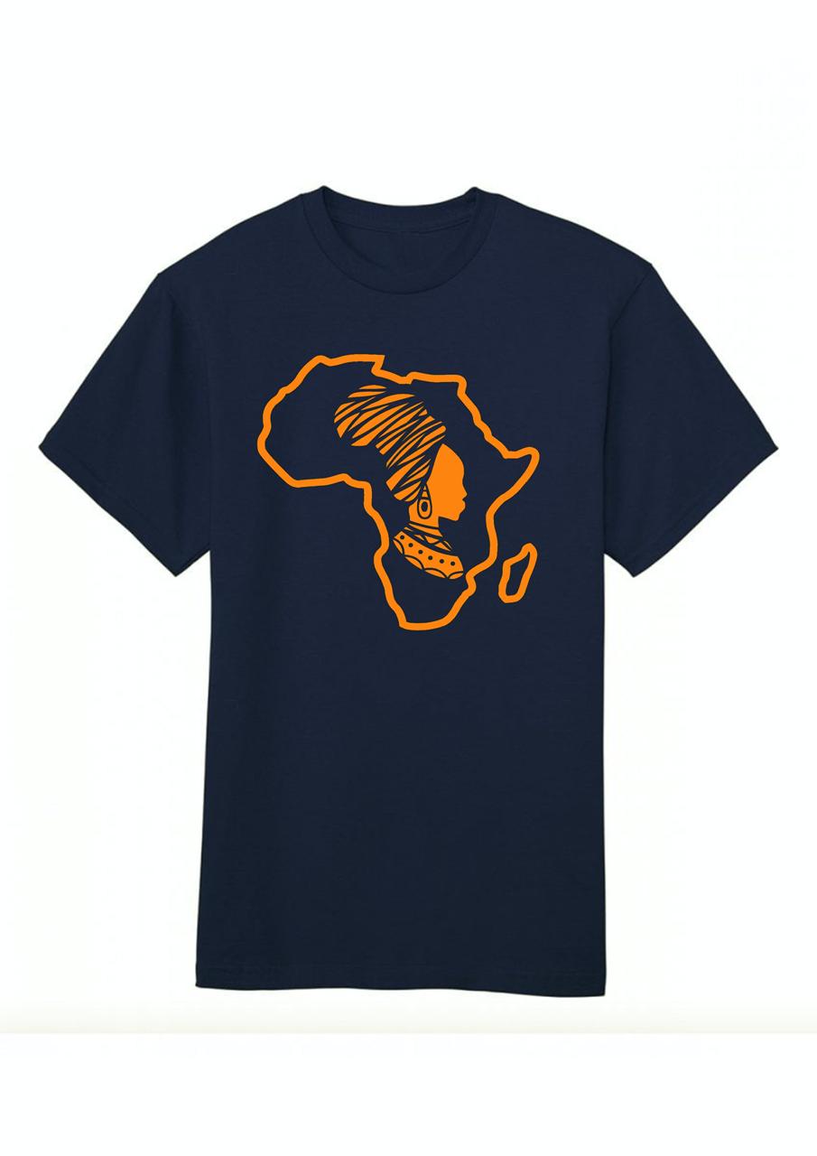 Mama Africa Graphic T-Shirt – Soft Cotton Wide Fit Adult Unisex Tee
