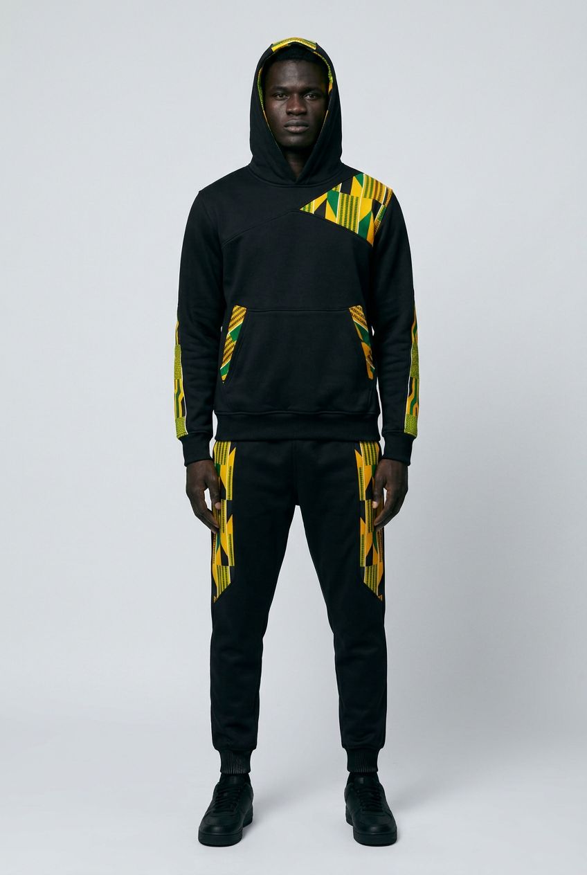 Vibrant Sportswear Tracksuit Pullover Hoodie – Adult Unisex Streetwear