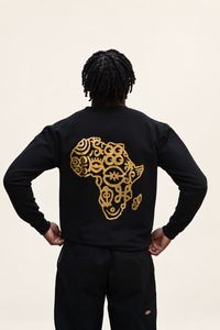 Adinkra Gold sweatshirt back with clean background