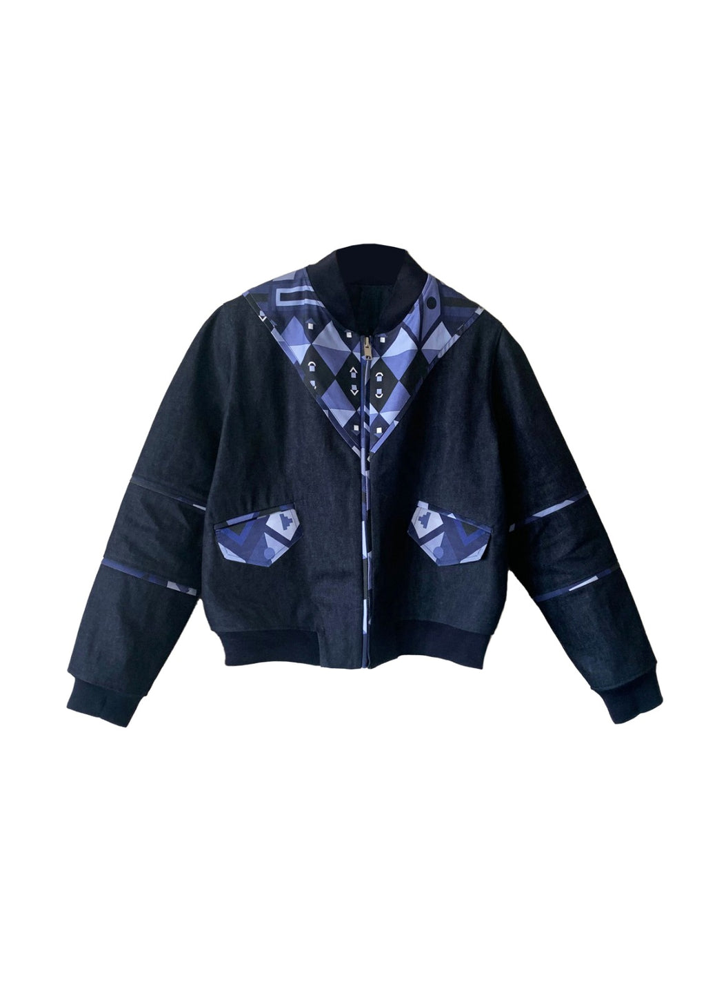 Denim Bomber Jacket F.T 23|| Unisex Adult Size – Etia Design