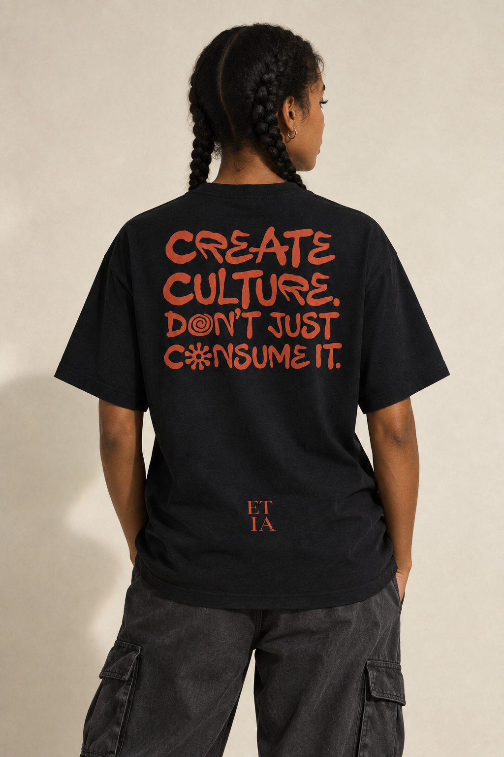 Create Culture T-shirt back preview