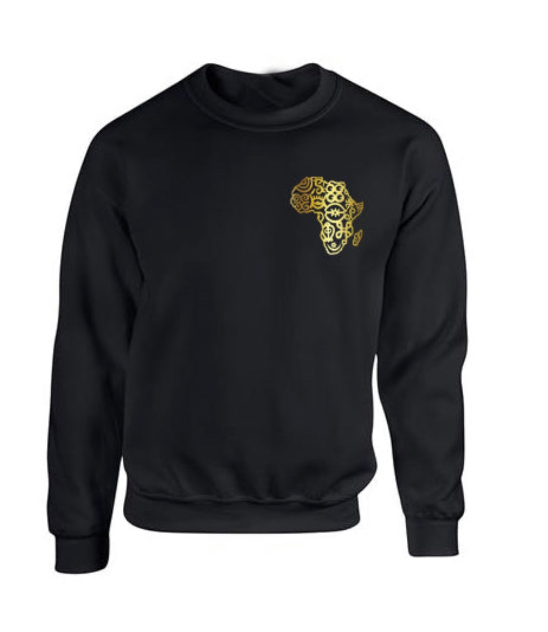 Adinkra Symbols Gold Adult Sweatshirt