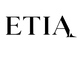Black 'ETIA' logo on a white background